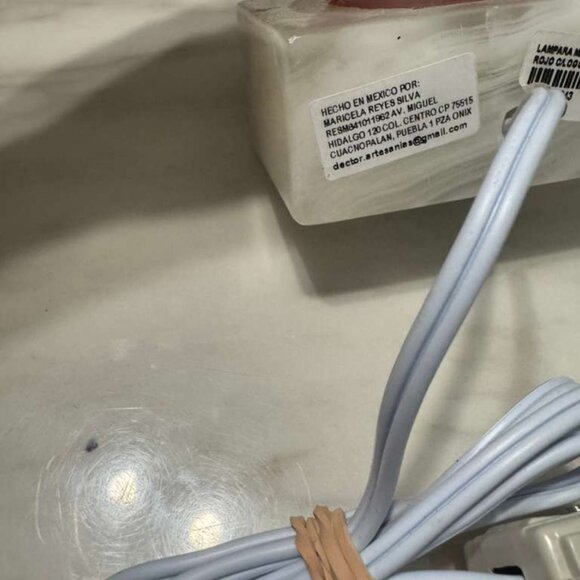 Xplor Xenses By Xcaret Mexico Rose Quartz Marble Pink Heart Lamp Night Light 5'' - Picture 5 of 10